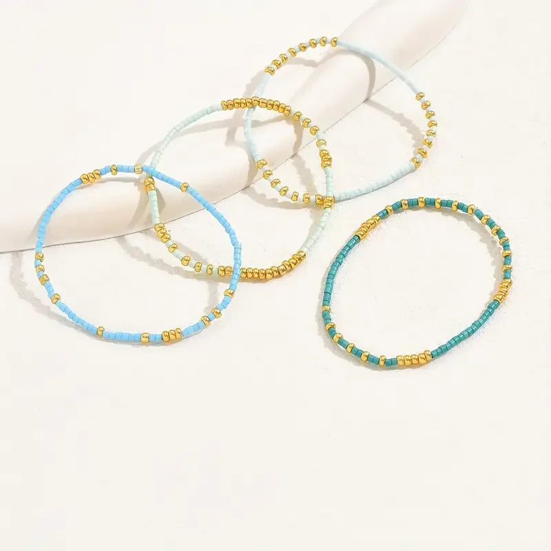 Chic Bohemian Türkis Armband Set