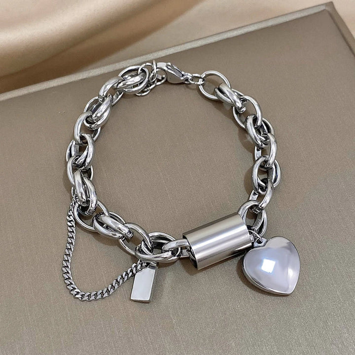 Bracelet Zeitloses Goldenes Herz, Massiv