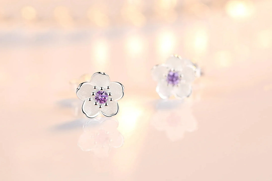Bagues de fleurs en zircone