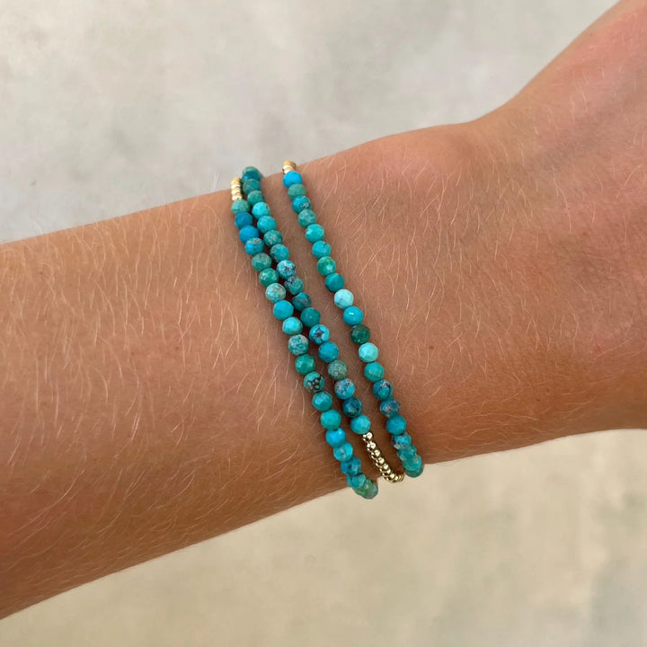 Chic 18K Goldfarben Türkis Armband