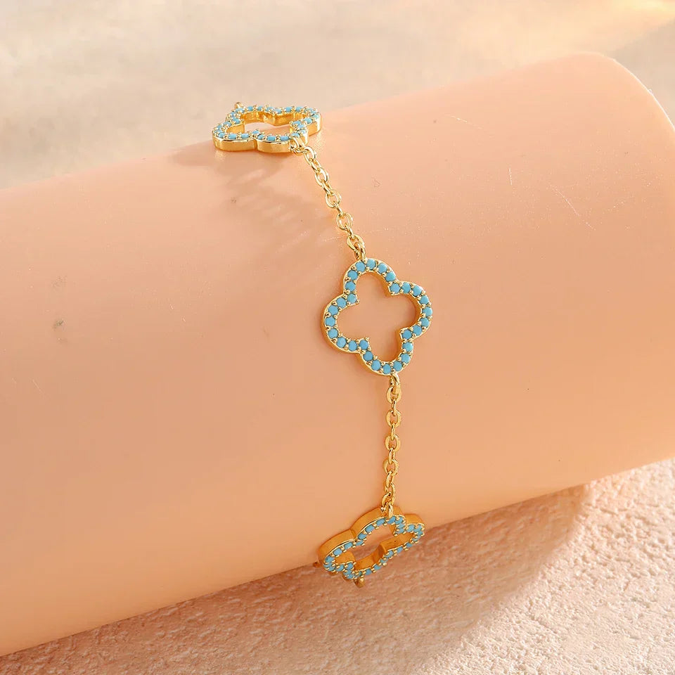 Klee Anhänger Armband