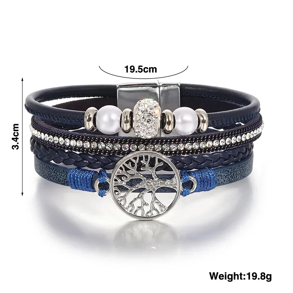 Bracelet Strass Baum des Lebens