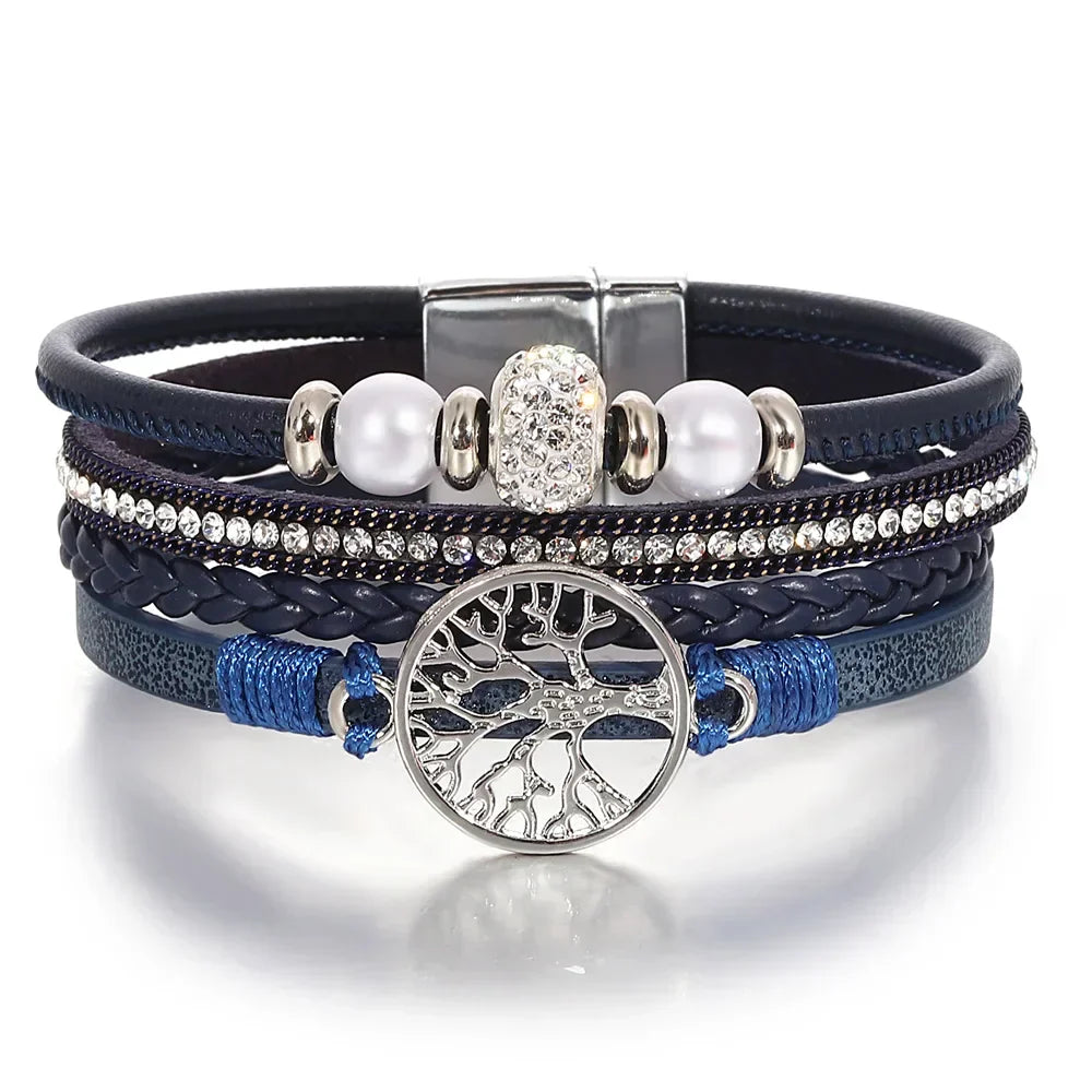 Bracelet Strass Baum des Lebens