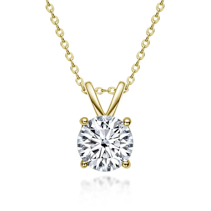 Exklusive Silberfarben Moissanite Halskette