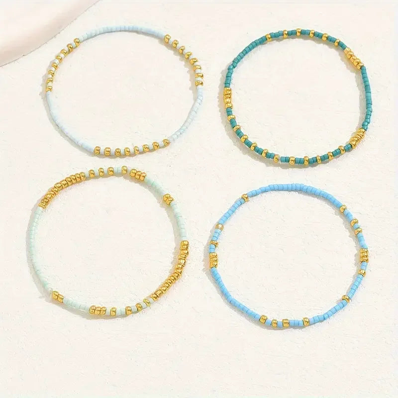 Chic Bohemian Türkis Armband Set