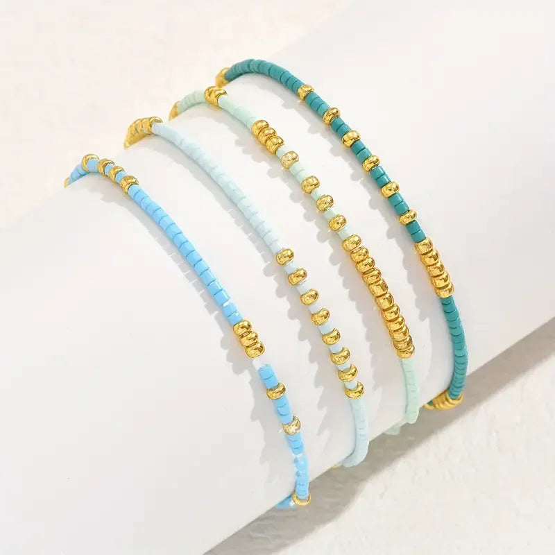 Chic Bohemian Türkis Armband Set
