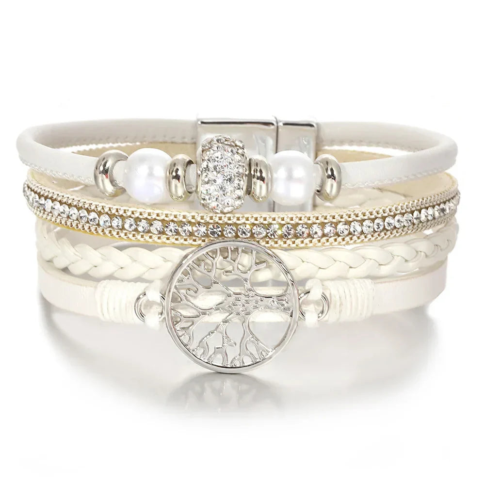 Bracelet Strass Baum des Lebens