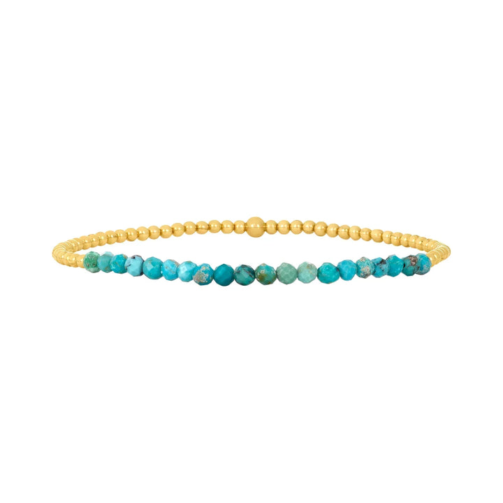 Chic 18K Goldfarben Türkis Armband