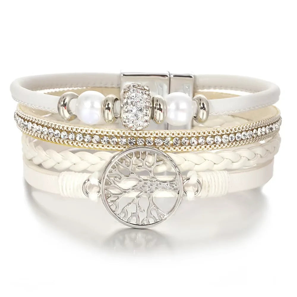 Bracelet Strass Baum des Lebens