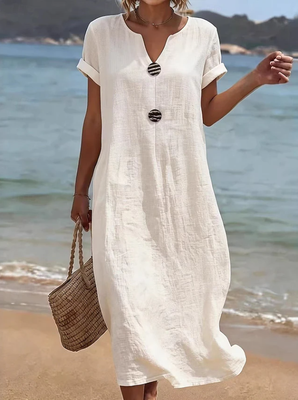 Liana Strandkleid mit lässiger Knopfleiste foto 6