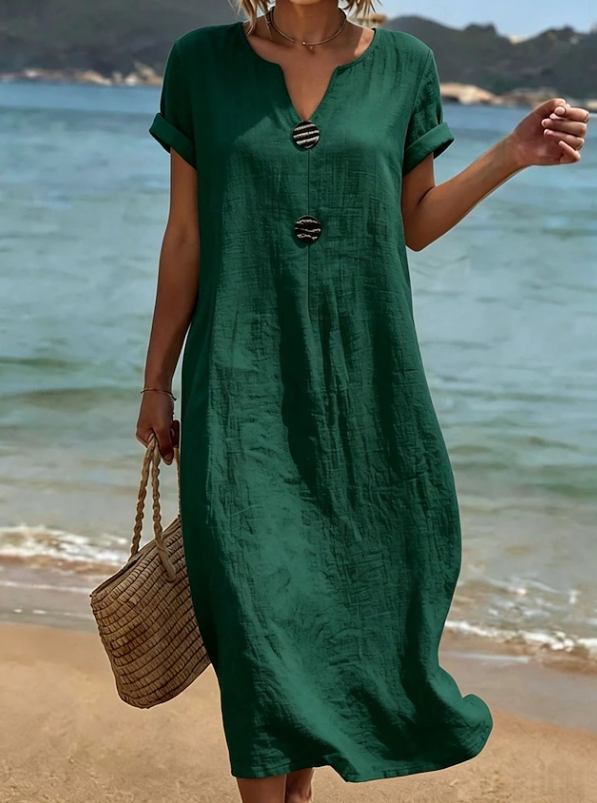 Liana Strandkleid mit lässiger Knopfleiste foto 5