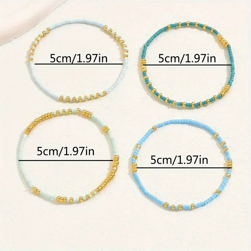Chic Bohemian Türkis Armband Set