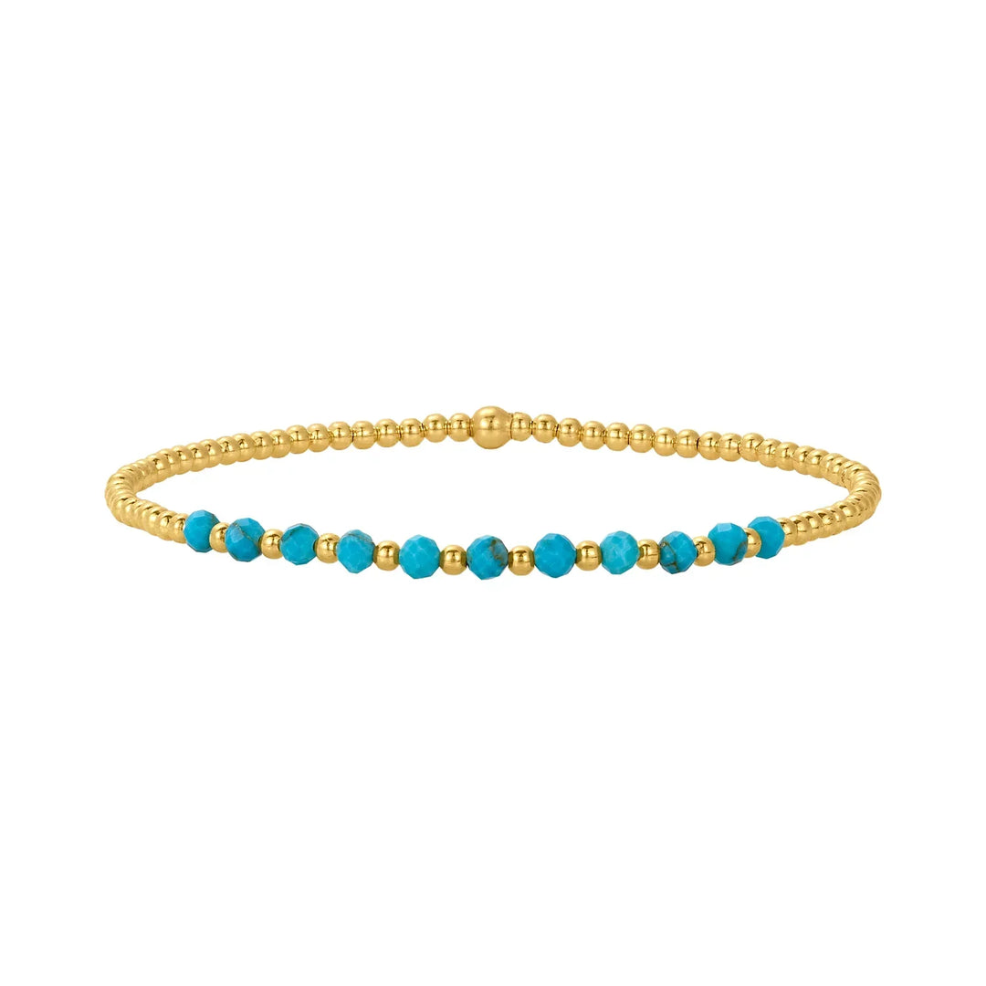 Chic 18K Goldfarben Türkis Armband