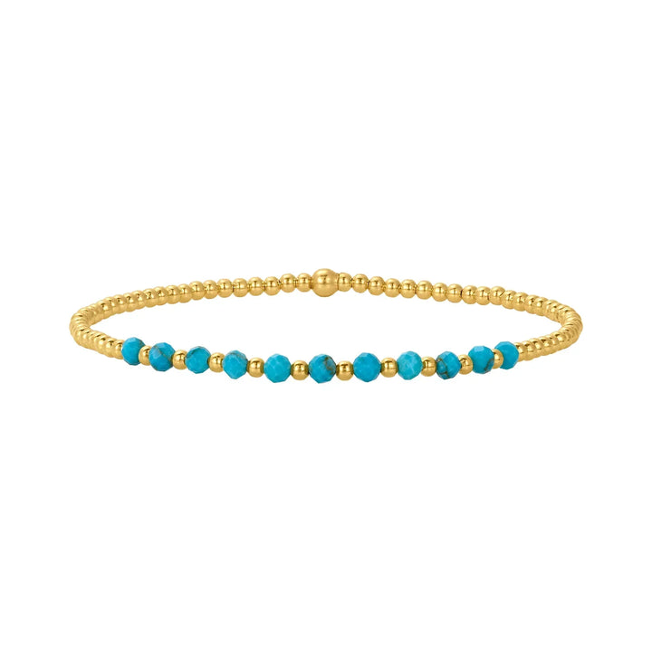 Chic 18K Goldfarben Türkis Armband