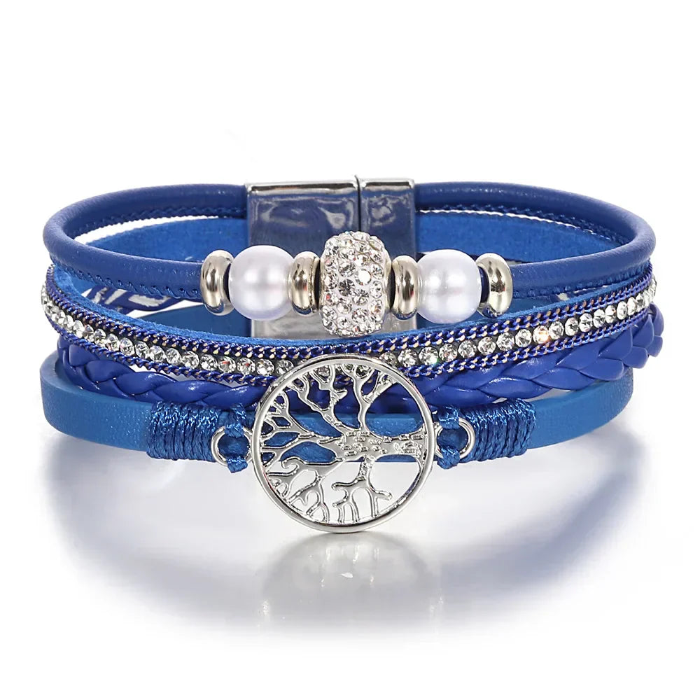 Bracelet Strass Baum des Lebens
