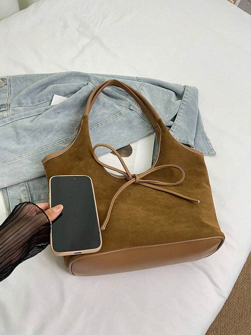 Amara Handtasche aus weichem Wildleder foto 7