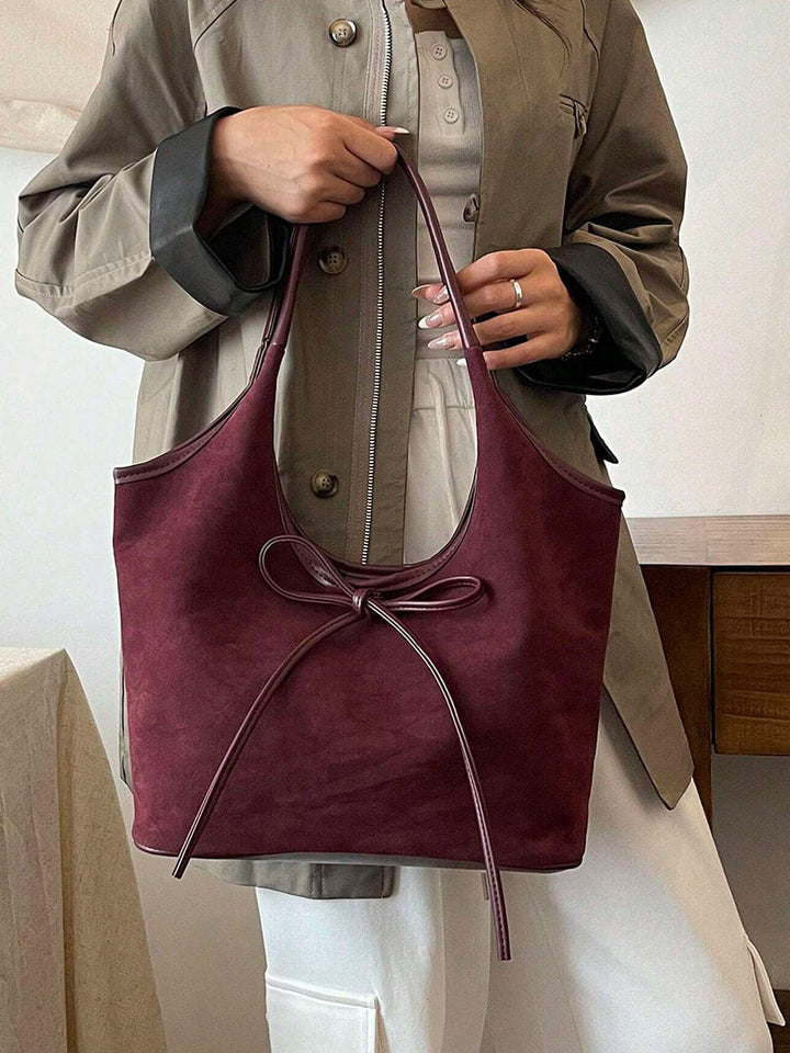 Amara Handtasche aus weichem Wildleder foto 12