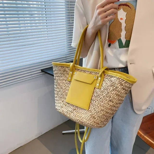 Marisol geflochtene Strandtasche aus Stroh foto 10
