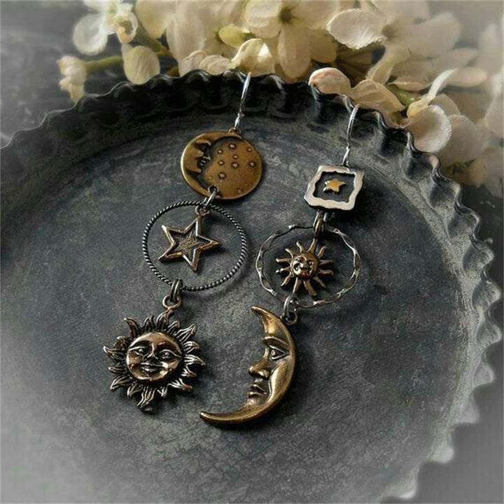 Schicke Gold et Silber Perlen Ohrringe