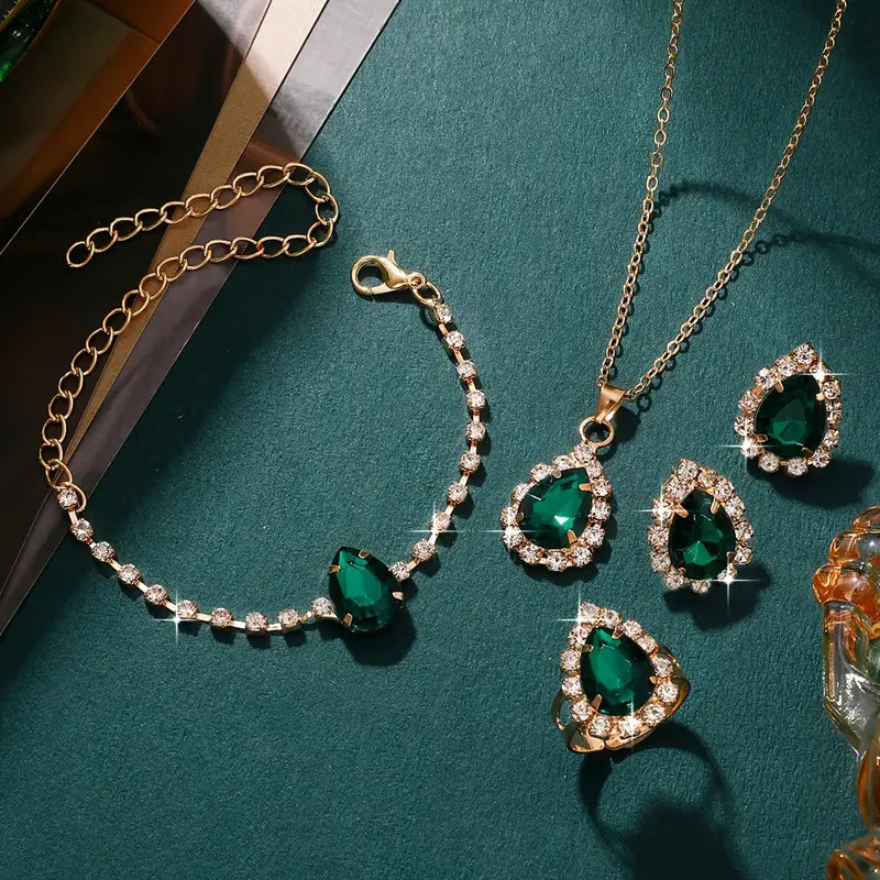 Elisandre Vermont Schmuckset | Goldfarben