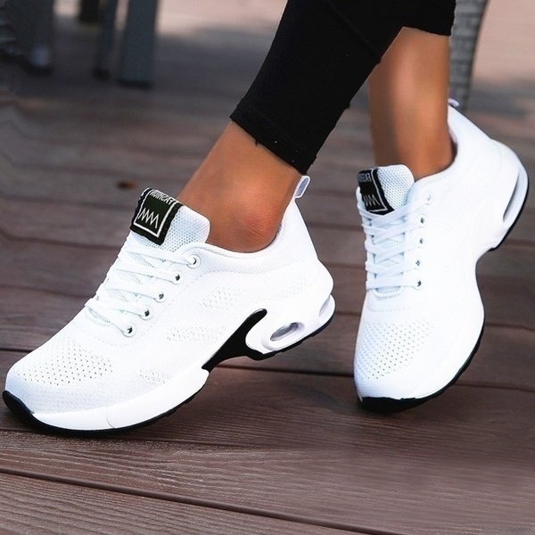Atmungsaktive Orthopädische Alltags-Sneaker in Weiß