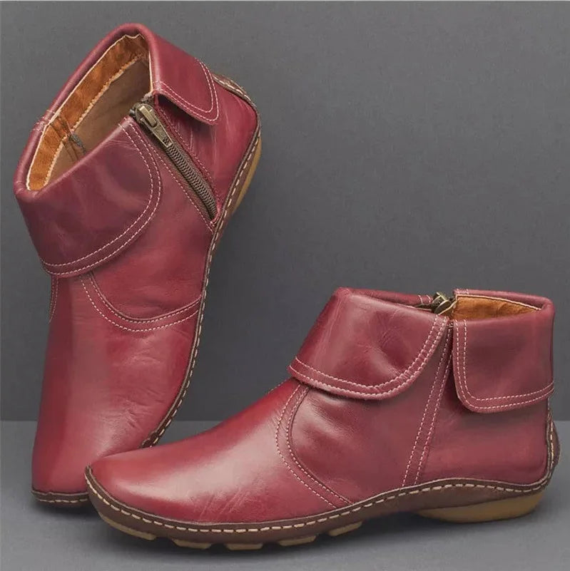Bequeme Damen Stiefeletten im Vintage-Stil (4)