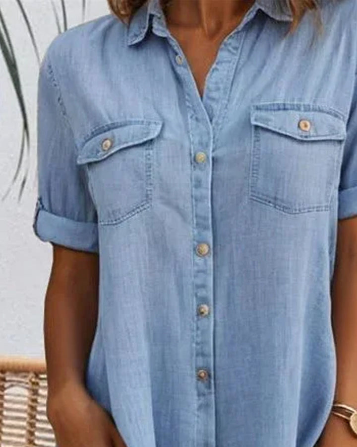 Damen A-Linien-Midikleid für Hochzeitsgäste im Sommer in Blau 3