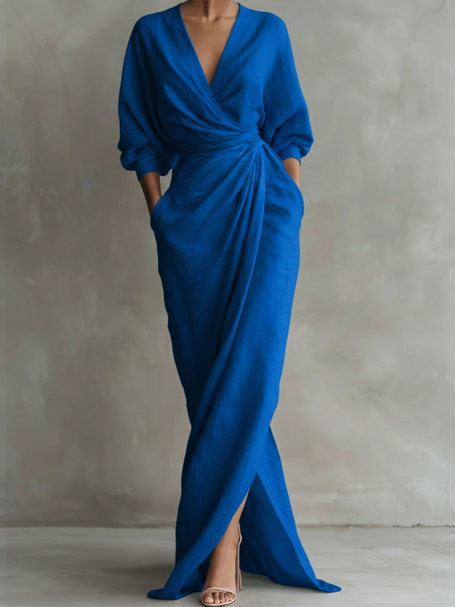 Damen Abendkleid elegant zum Feiern in Blau