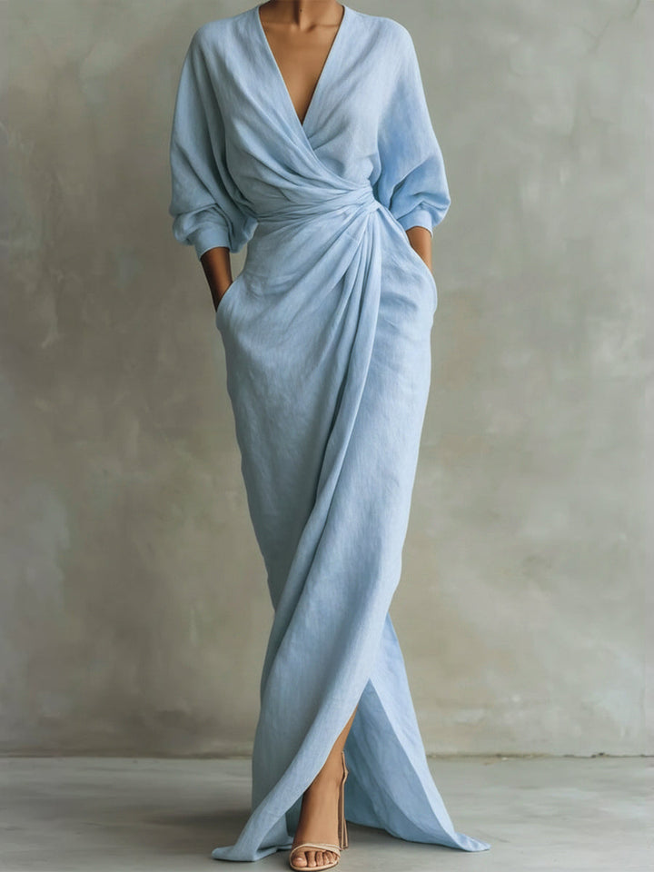 Damen Abendkleid elegant zum Feiern in Hellblau