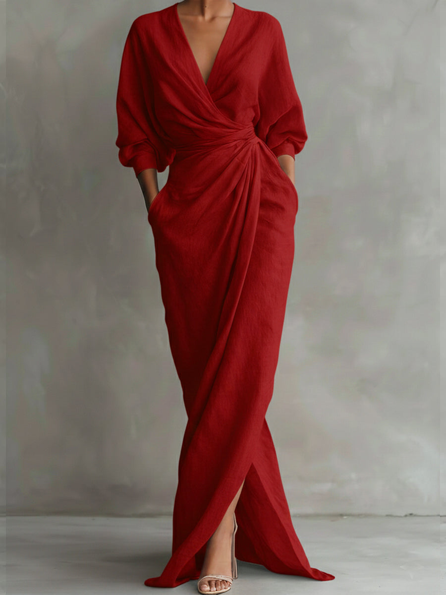 Damen Abendkleid elegant zum Feiern in Rot