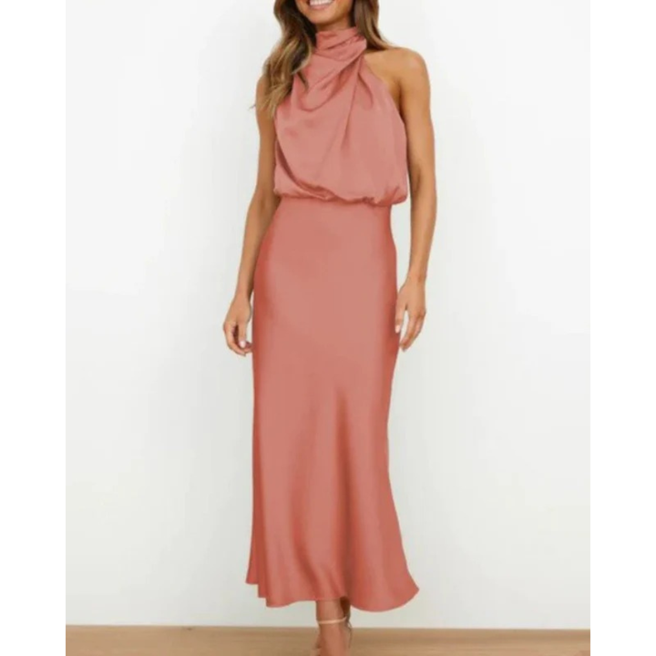 Damen Abendkleid Midi für festliche Anlässe in Rot