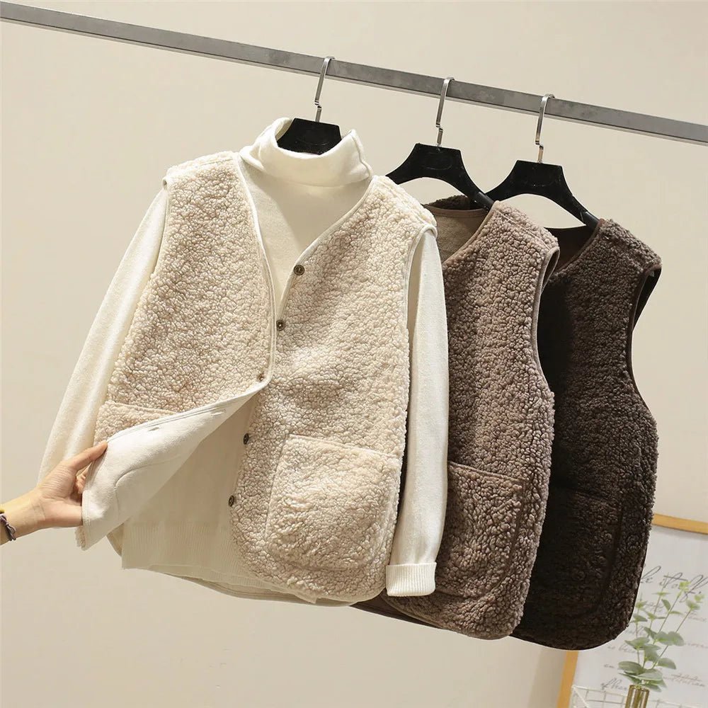 Damen Ärmellose Strickjacke für elegantes Layering (6)