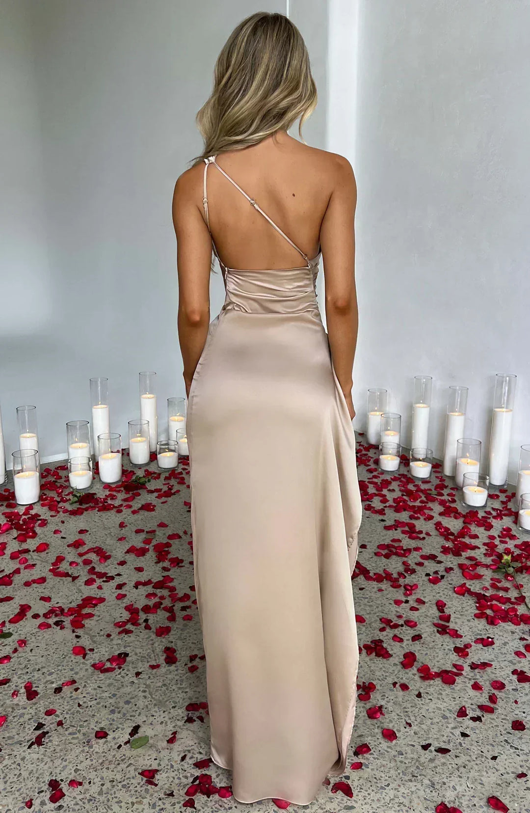 Damen Asymmetrisches Maxikleid für Hochzeitsgäste (4)