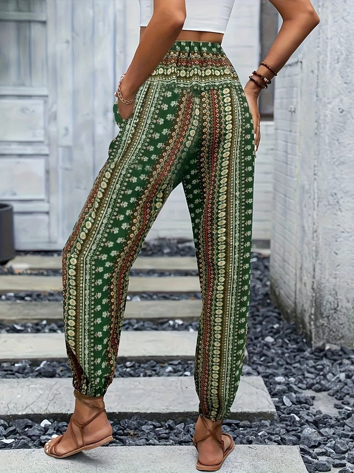 Damen Bedruckte Boho Hosen (4)