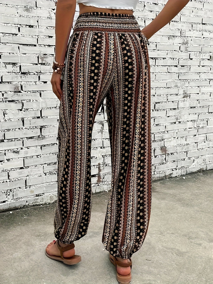 Damen Bedruckte Boho Hosen (6)