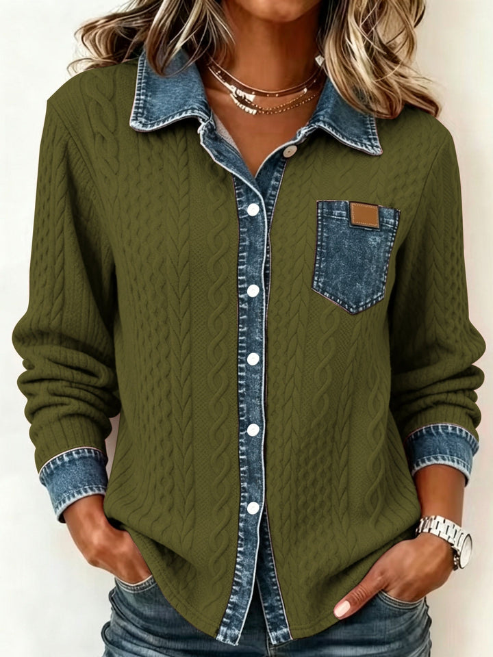 Damen Bluse elegant mit klassischem Schnitt (11)