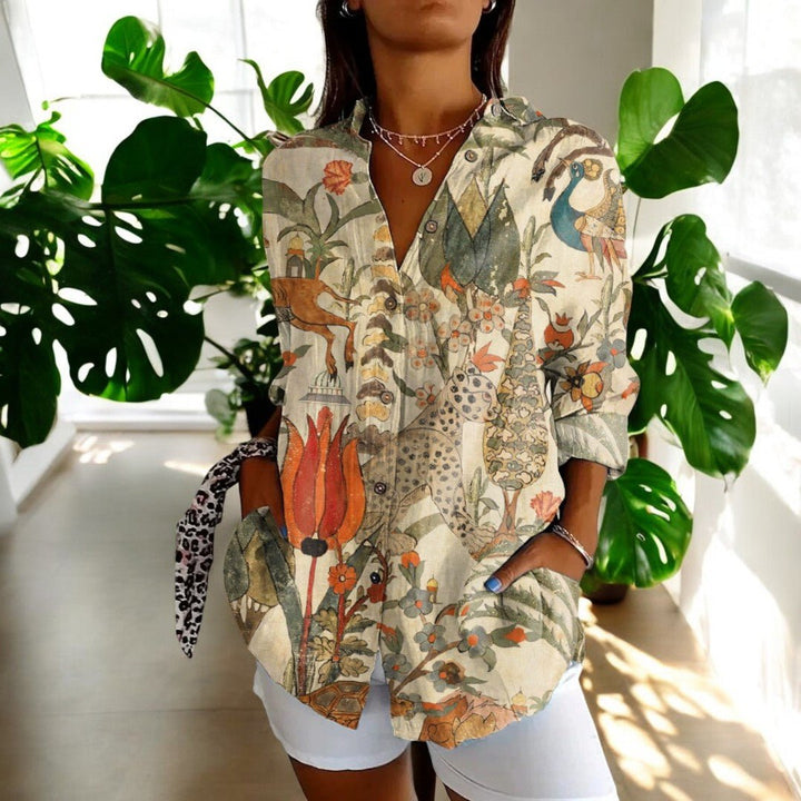 Damen Bluse im Vintage-Stil für alle Gelegenheiten in Boheme