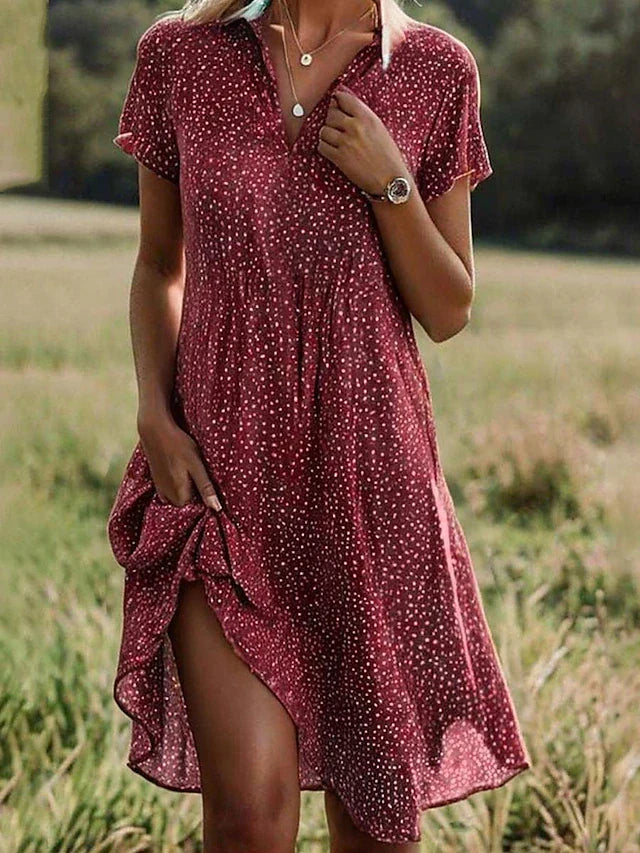 Damen Bluse in Midilänge zum Kombinieren in Rot