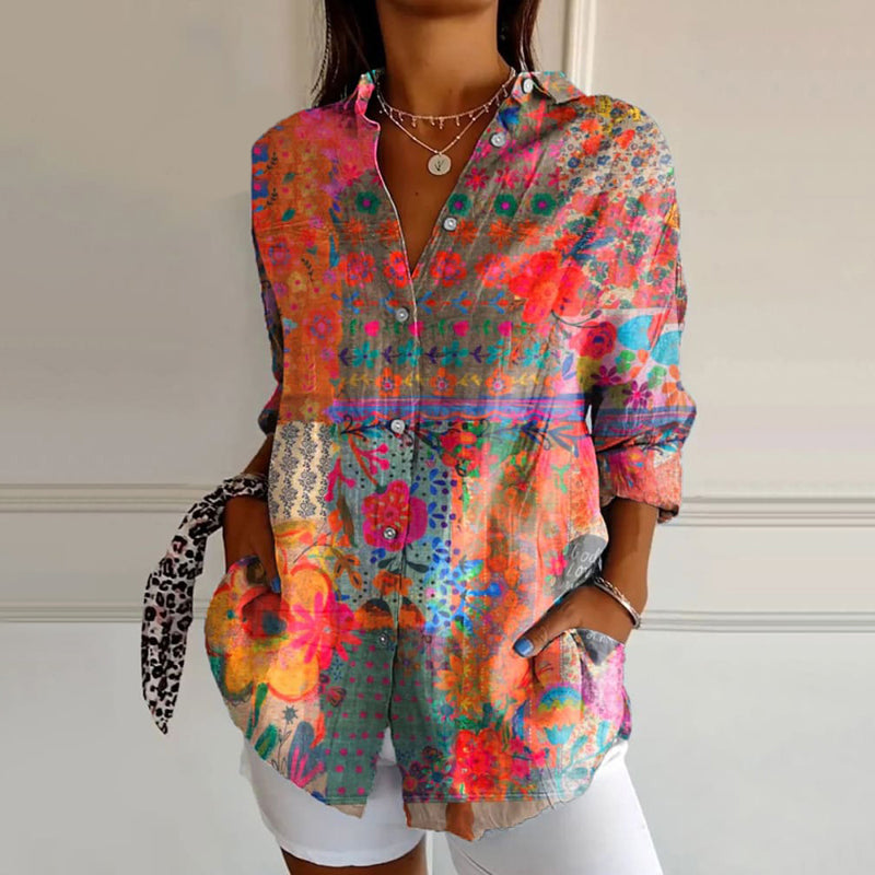 Damen Bluse mit Floralprint für den Sommer