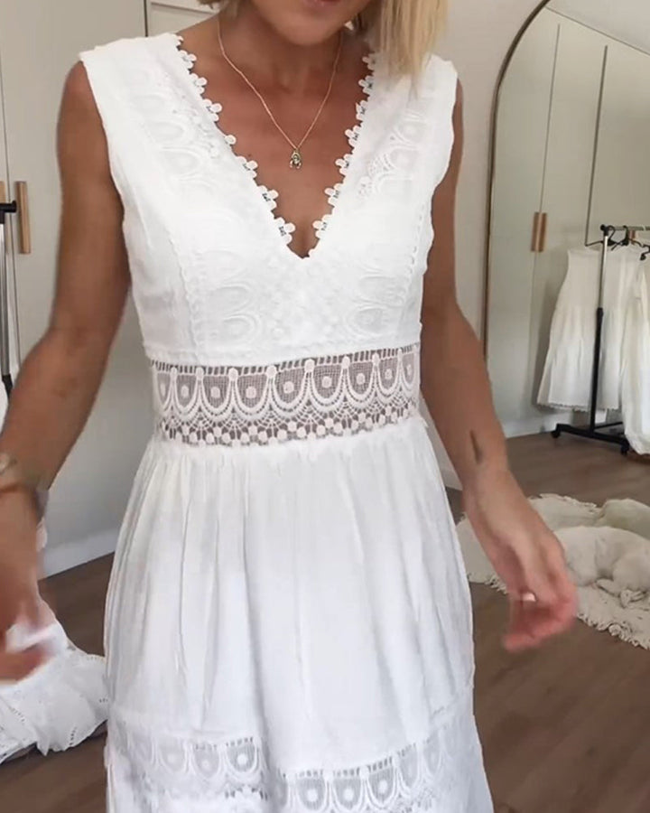 Damen Boho Midikleid für Hochzeitsgäste (3)