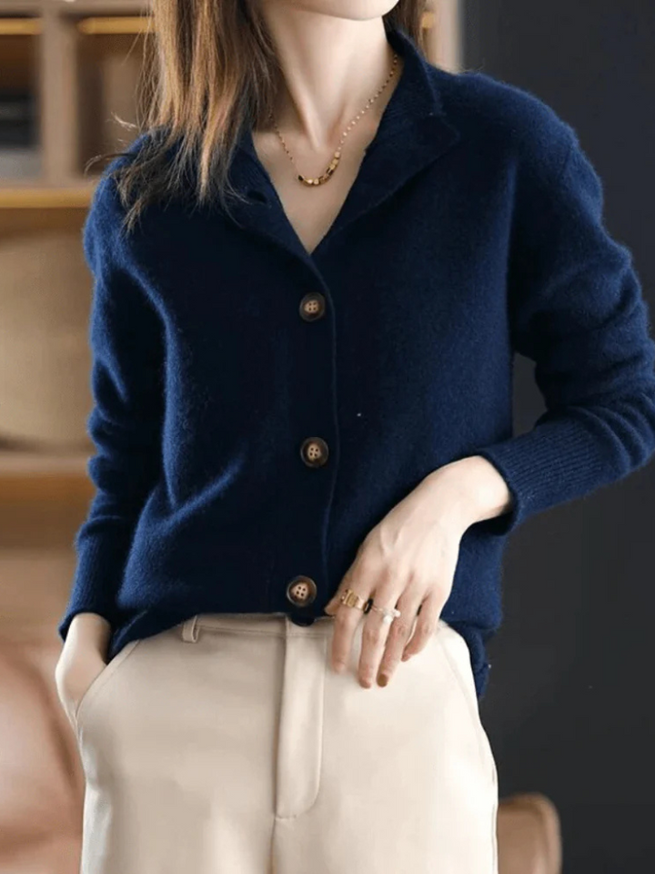 Damen Cardigan für komfortable Eleganz in Blau
