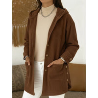 Anna | Damen Cardigan mit Kapuze für Herbst