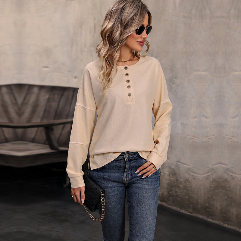 Damen Casual Langarm Bluse (2)