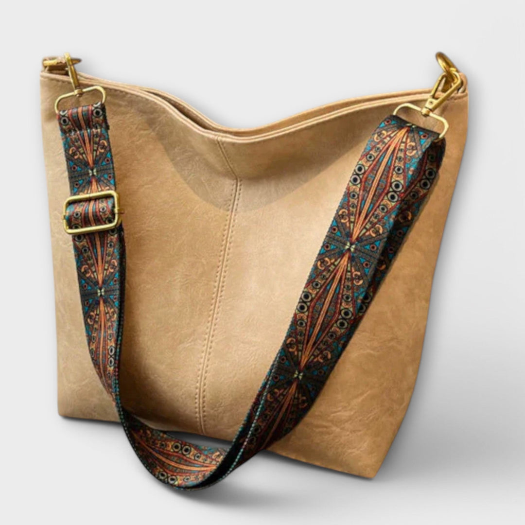 Damen Casual Schultertasche für den Sommer in Beige