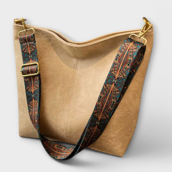 Damen Casual Schultertasche für den Sommer in Beige