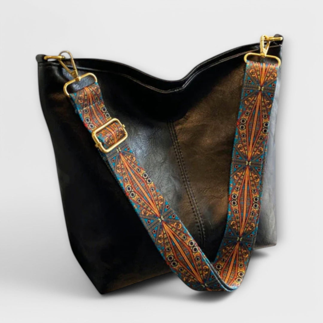 Damen Casual Schultertasche für den Sommer in Schwarz