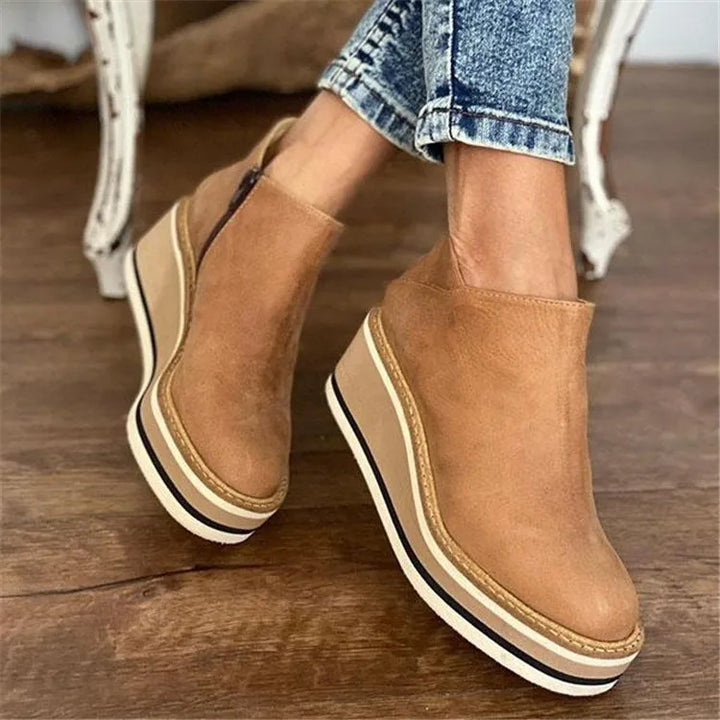 Damen Chelsea Stiefeletten für Herbst in Beige