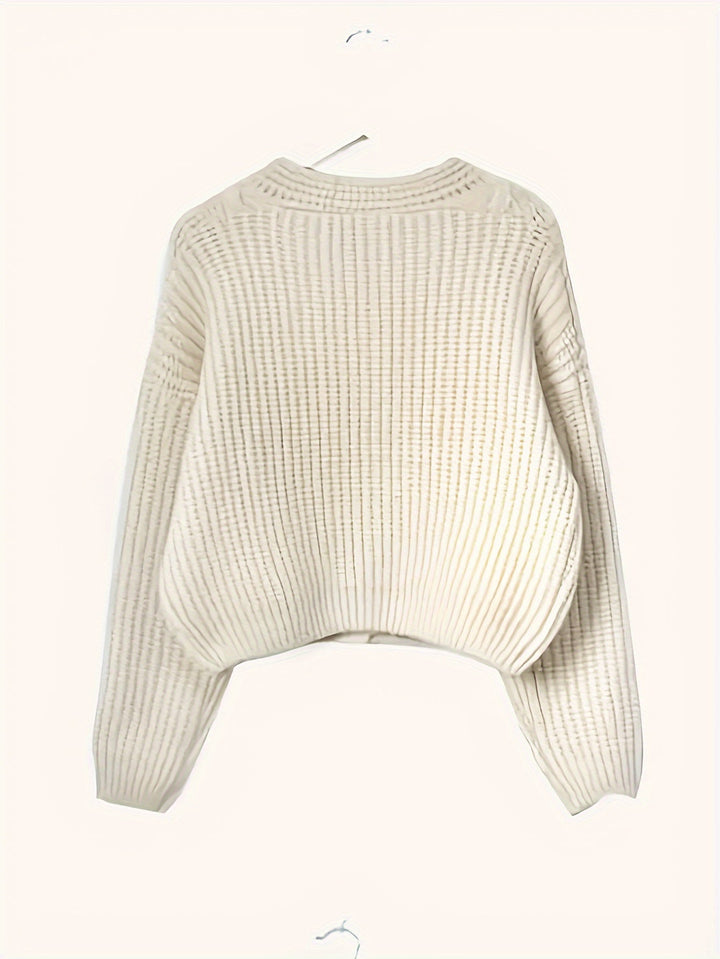 Damen Chunky-Knit Strickjacke für Herbst (2)