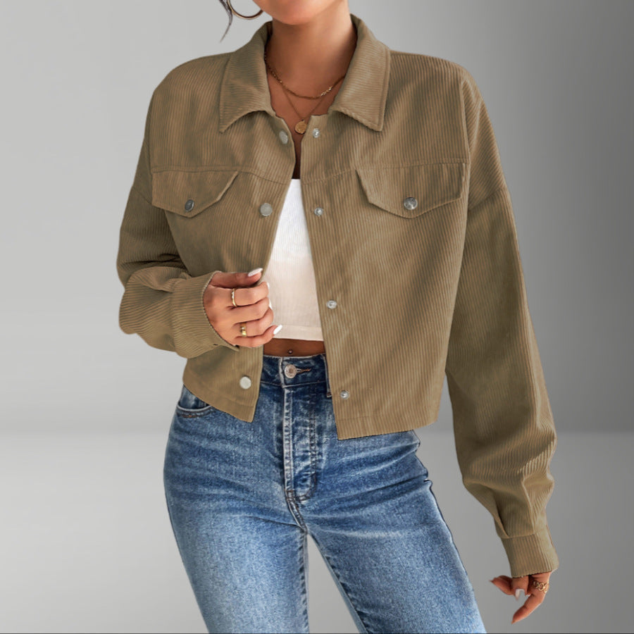 Damen Cord-Jacke für Alltag und Freizeit (2)