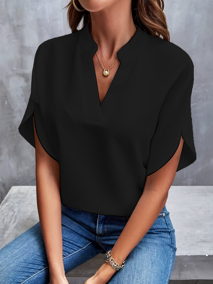 Damen elegante Bluse, atmungsaktiv für Sommer (5)